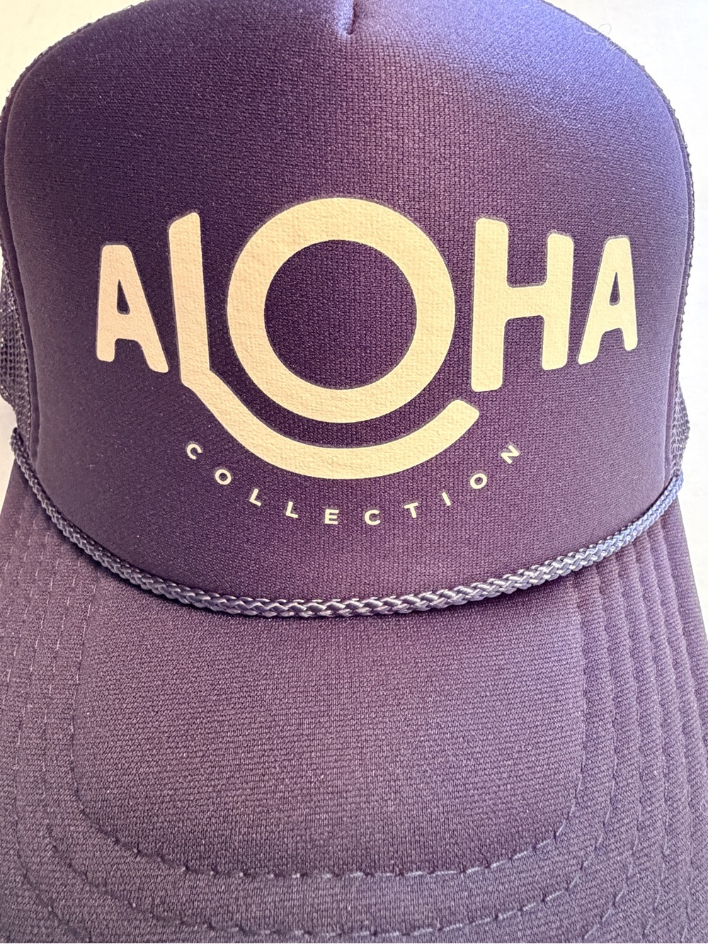 NWOT ALOHA Collection Trucker Snapback Hat Blue Otto Brand Mesh Back Unisex - Picture 4 of 9
